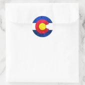 COLORADO FLAG RONDE STICKER (Tas)