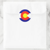 Colorado Flag Ronde Sticker (Tas)