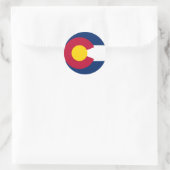 Colorado Flag Ronde Sticker (Tas)