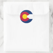 Colorado Flag Ronde Sticker (Tas)