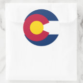 Colorado Flag Ronde Sticker (Tas)
