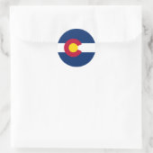 Colorado Flag Ronde Sticker (Tas)