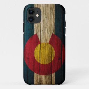 Colorado Flag rustisch hout Case-Mate iPhone Case