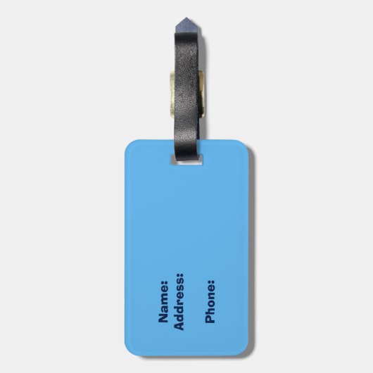 Colorado flag ski splatter bagagelabel (Achterkant verticaal)