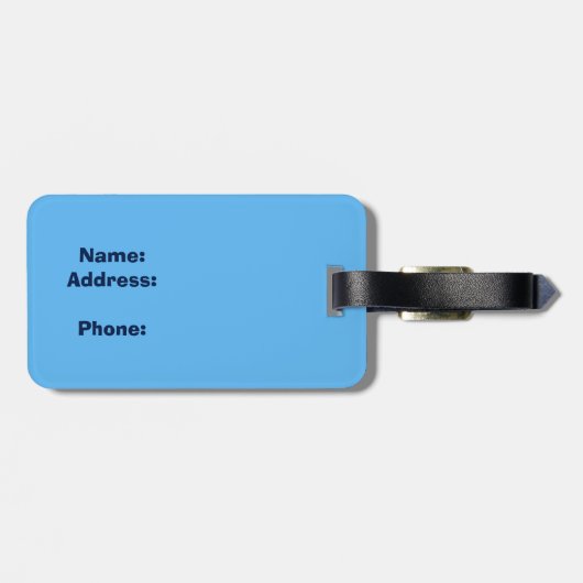 Colorado flag ski splatter bagagelabel (Achterkant horizontaal)