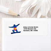 Colorado Flag snowboard retourlabels Etiket (Insitu)