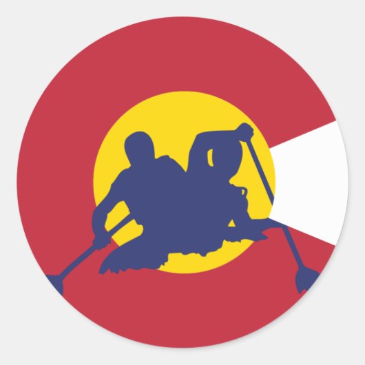 Colorado Flag Sticker (Voorkant)