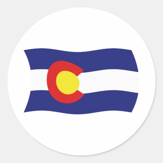 Colorado Flag Sticker (Voorkant)