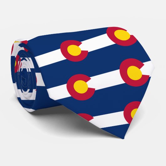 Colorado Flag Stropdas (Opgerold)