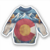 Colorado Flag Sweater Sticker (Voorkant)