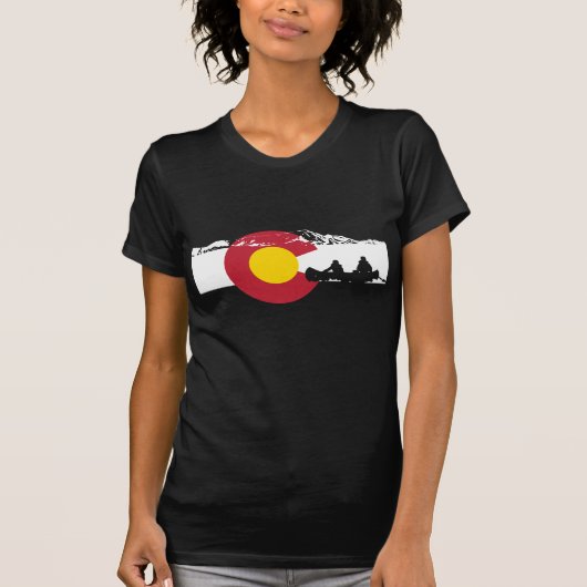 Colorado Flag T-Shirt - Canoe - Canoeing (Voorkant)