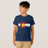 Colorado Flag T-Shirt - Rocky Mountains - Denver (Voorkant volledig)