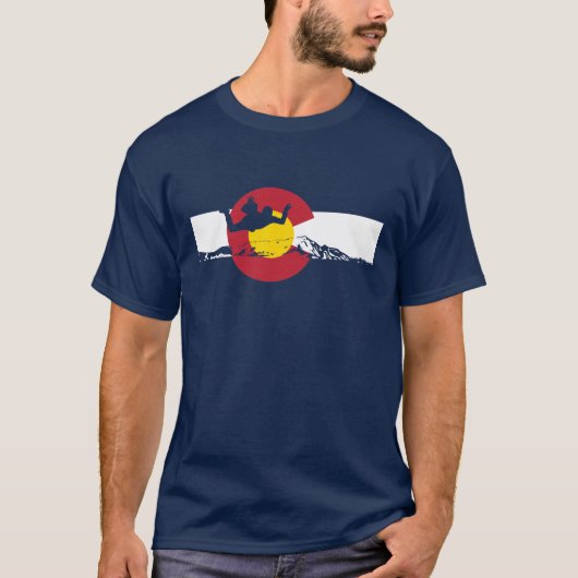 Colorado Flag T-Shirt - Skydive - Skydiving (Voorkant)