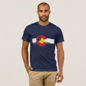 Colorado Flag T-Shirt - Snowboarder - Snowboard (Voorkant volledig)