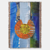 Colorado Flag Throw Blanket Deken (Voorkant Verticaal)
