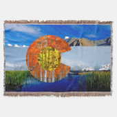 Colorado Flag Throw Blanket Deken (Voorkant)