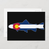 Colorado Flag Trout Fish Briefkaart (Voorkant / Achterkant)