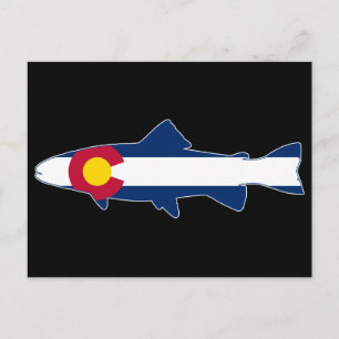 Colorado Flag Trout Fish Briefkaart