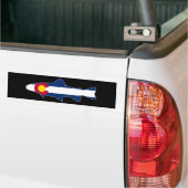 Colorado Flag Trout Fish Bumpersticker (Op Truck)