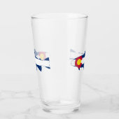 Colorado Flag Trout Fish Glas (Rechts)
