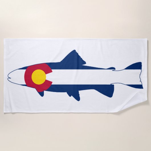 Colorado Flag Trout Fish Strandlaken (Voorkant)