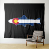 Colorado Flag Trout Fish Wandkleed (In Situ (horizontaal))
