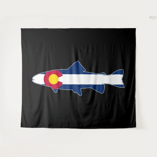 Colorado Flag Trout Fish Wandkleed (Voorkant (horizontaal))