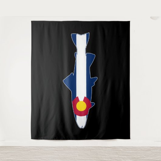 Colorado Flag Trout Fish Wandkleed (Voorkant)