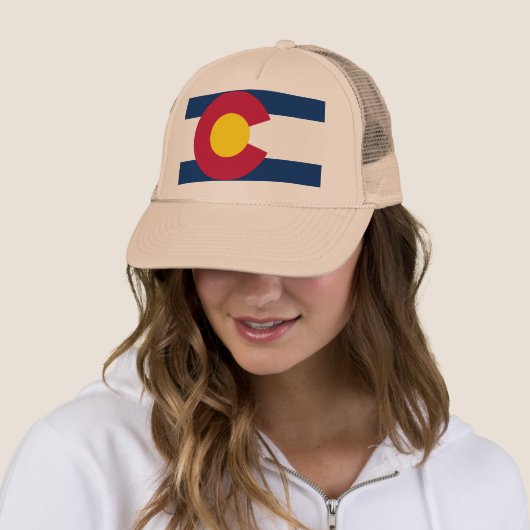Colorado Flag Trucker Hat Trucker Pet (In situ)