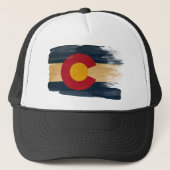 Colorado Flag Trucker Hat Trucker Pet (Voorkant)