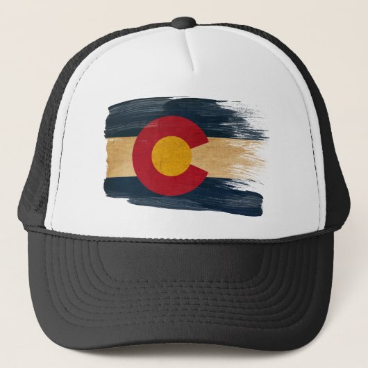 Colorado Flag Trucker Hat Trucker Pet (Voorkant)