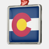 Colorado Flag, Verenigde Staten, Coloradans Metalen Ornament (Links)