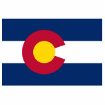 Colorado Flag, Verenigde Staten, Coloradans Staand Fotobeeldje<br><div class="desc">De kleuren in Colorado's vlag vertegenwoordigen de milieukenmerken van de staat. White symboliseert de sneeuw op haar bergen,  goud erkent de overvloedige Colorado-zon,  rood staat voor Colorado's rode grond,  en blauw is een symbool van haar heldere blauwe hemel. "dit afbeelding is een publiek domein"</div>