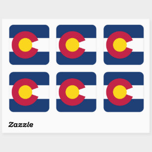 Colorado Flag, Verenigde Staten, Coloradans Vierkante Sticker