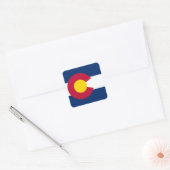 Colorado Flag Vierkante Sticker (Envelop)