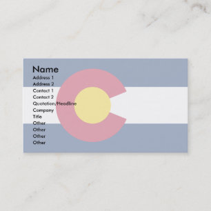 Colorado Flag Visitekaartje