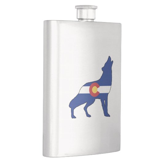 Colorado Flag Wolf Flacon (Rechts)