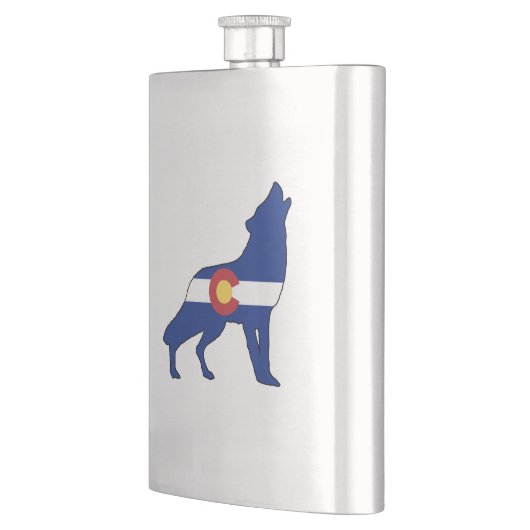 Colorado Flag Wolf Flacon (Links)