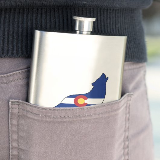 Colorado Flag Wolf Flacon (Voorbeeld)