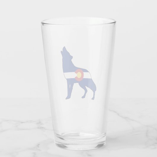 Colorado Flag Wolf Glas (Achterkant)
