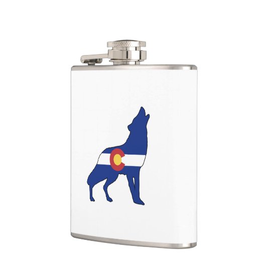 Colorado Flag Wolf Heupfles (Links)