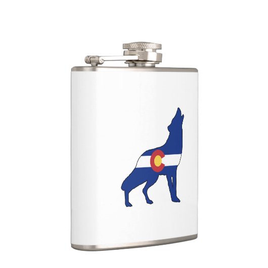 Colorado Flag Wolf Heupfles (Rechts)