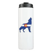 Colorado Flag Wolf Thermosbeker (Voorkant)