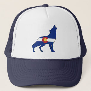 Colorado Flag Wolf Trucker Pet