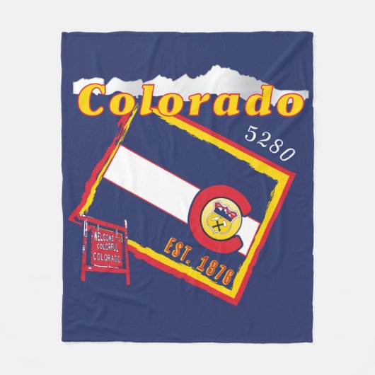 Colorado Fleece Blanket (Voorkant)