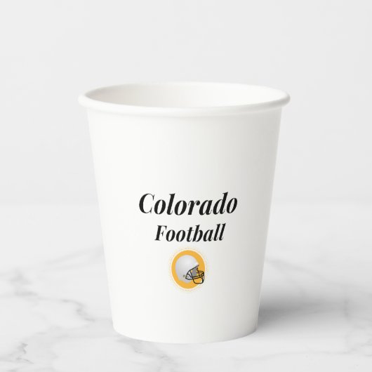 Colorado football papieren bekers (Voorkant)