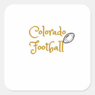 Colorado football vierkante sticker