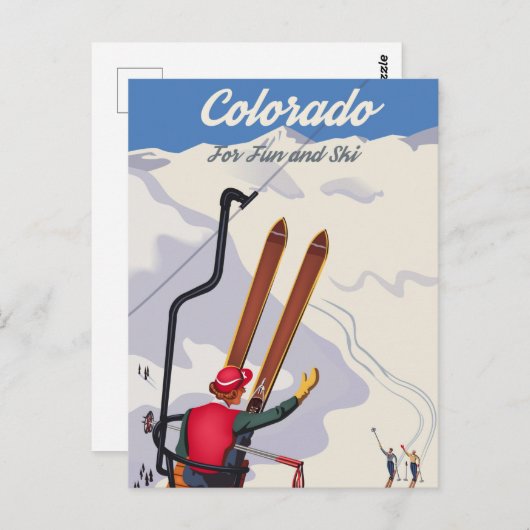 Colorado for Fun and Ski Briefkaart (Voorkant / Achterkant)