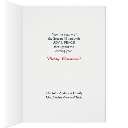 Colorado Forest Beauty-kerstkaart (Binnen (Rechts))