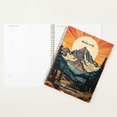 Colorado Fourteener Mountain Art CO 14ers Journal Planner (Display)